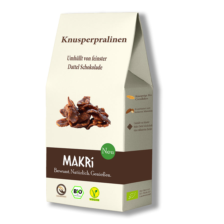 MAKRi Bio Knusperpralinen - Vegane Schoko Krossies 80g