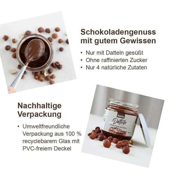 MAKRI Dattello - MAKRi Bio Schoko-Creme mit Datteln