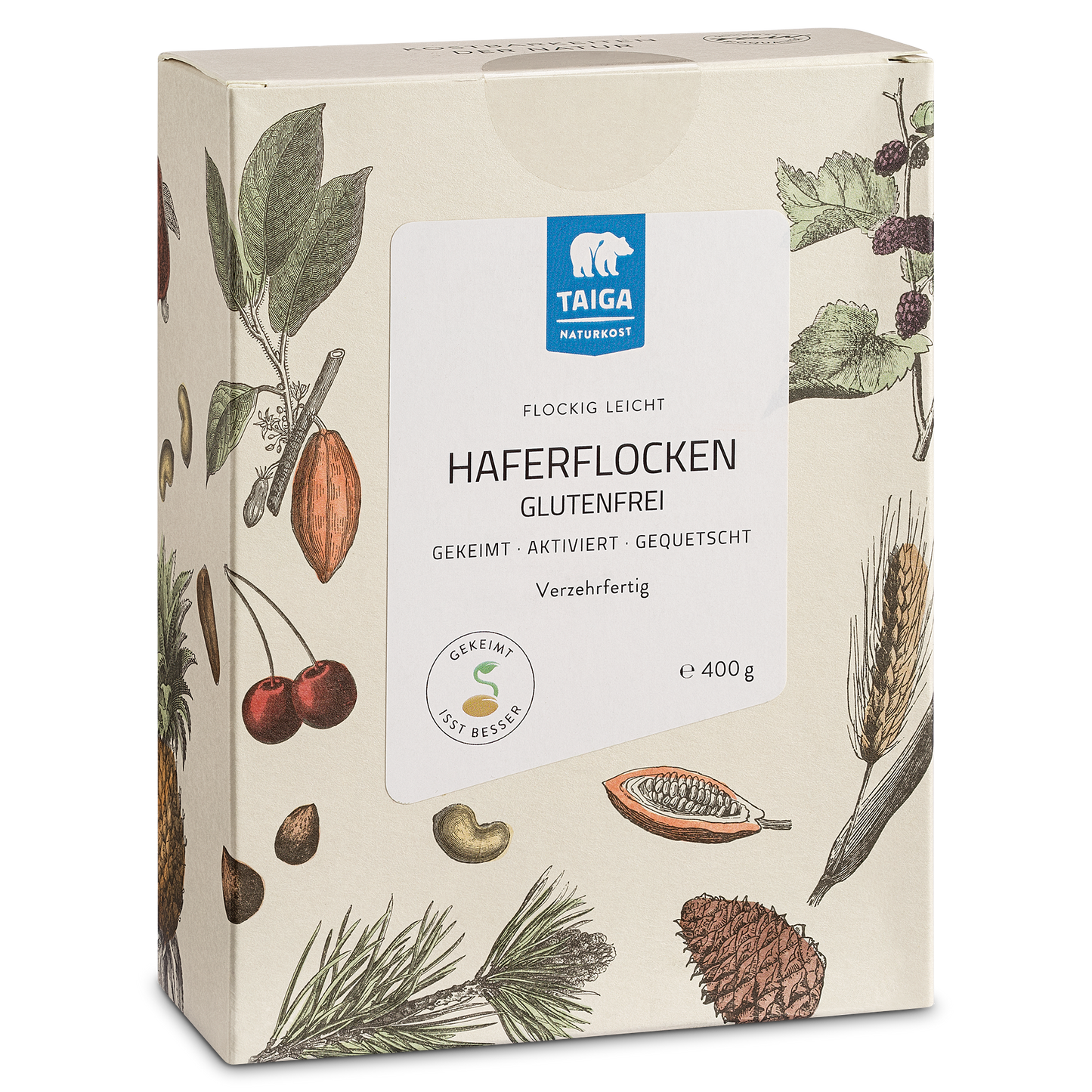 Haferflocken, angekeimt, bio