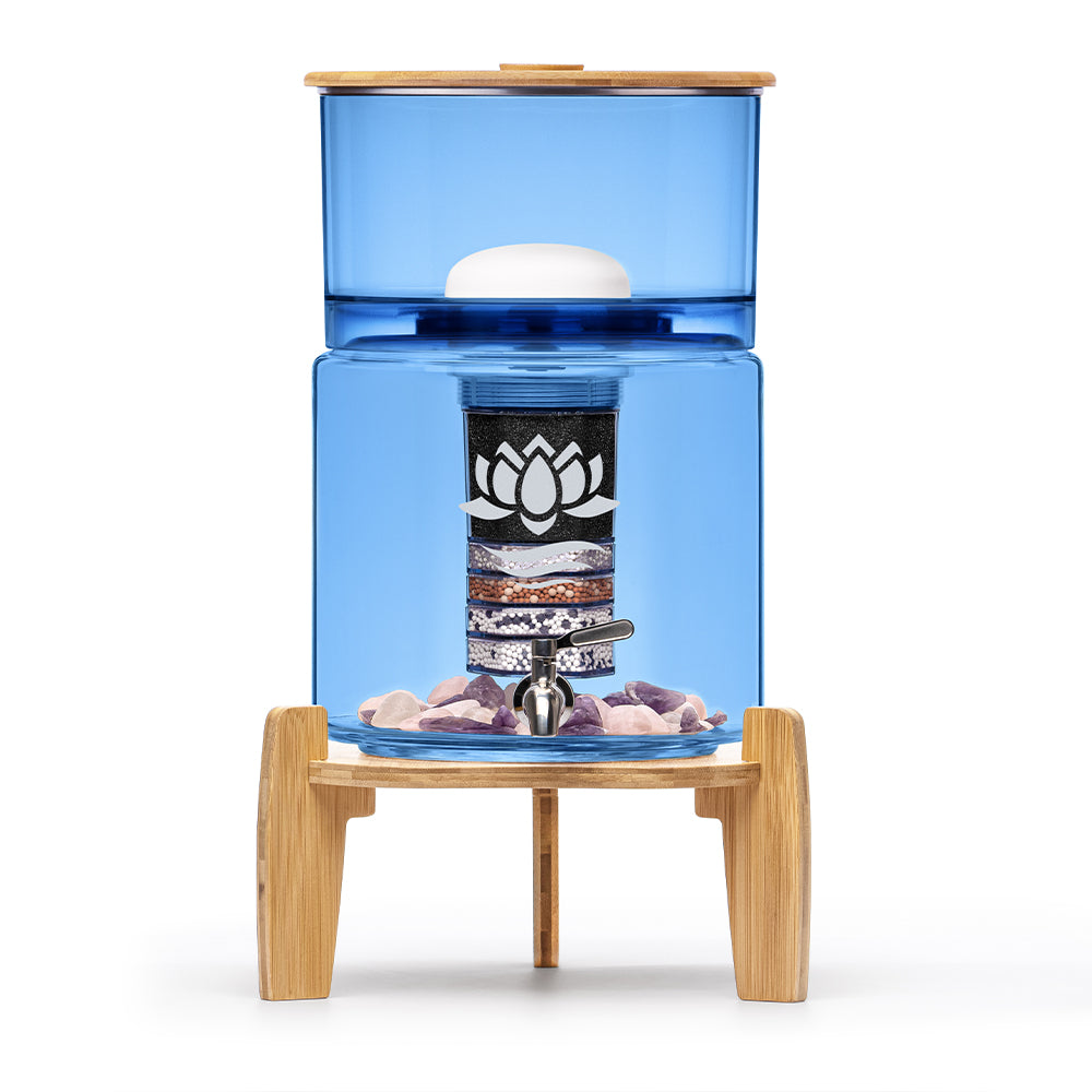 Lotus Vita KAITO Wasserfilter 8L | Glas | Bambus
