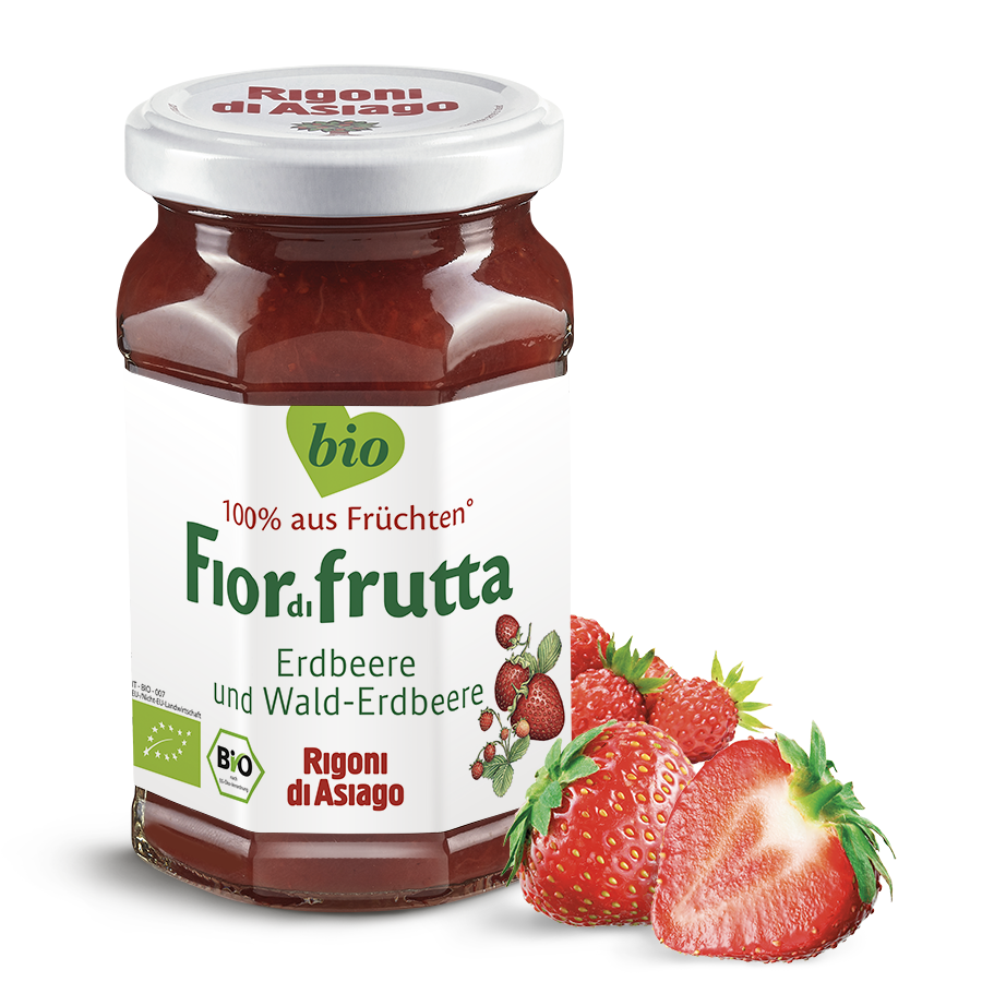 Rigoni di Asiago Fior di frutta ERDBEERE UND WALD-ERDBEERE 250g