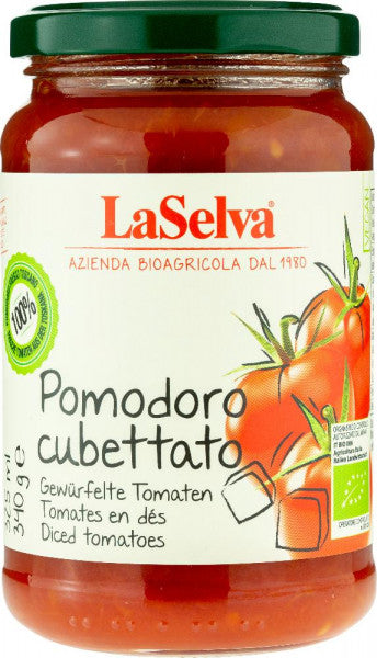 La Selva Pomodoro cubettato - Gewürfelte Tomaten - 340g