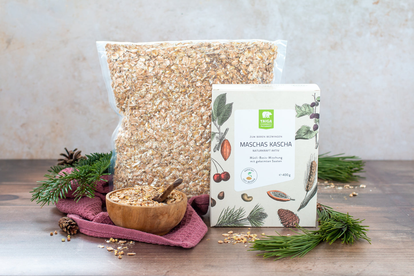 Maschas Kascha, Basis-Müsli gekeimt, bio 1000g