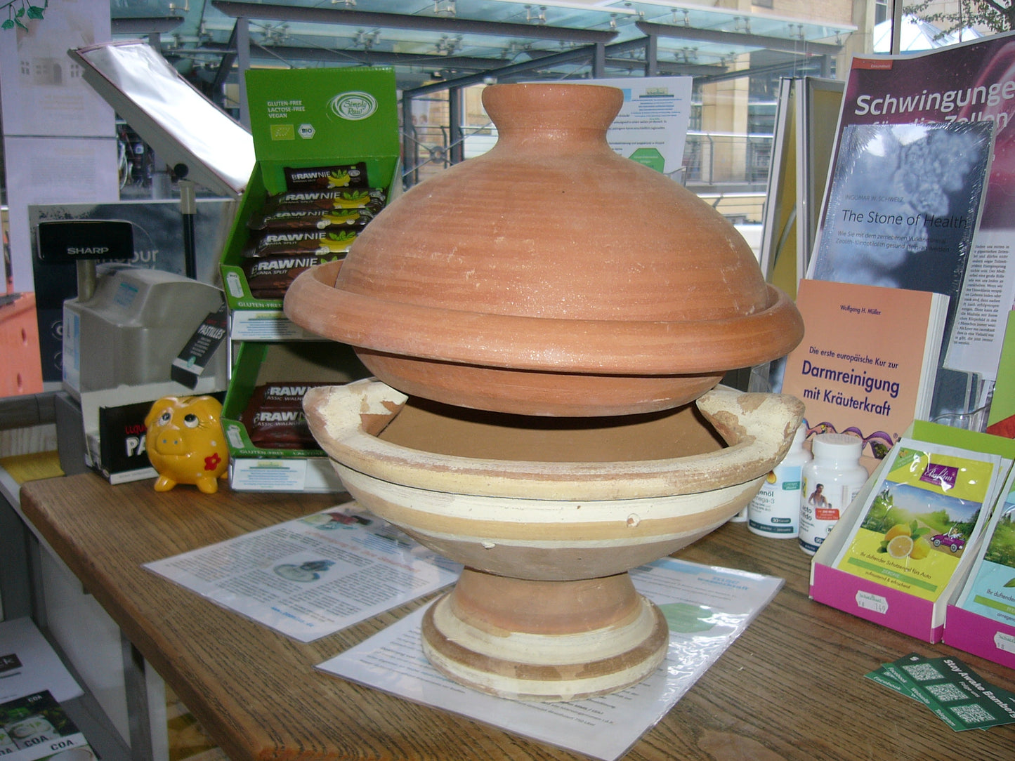 Tajine mit Untersatz auch fürs Kochen in der Natur