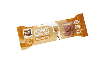 Naughty Nuts Bio Peanut Butter Cups Salted Caramel, 39g