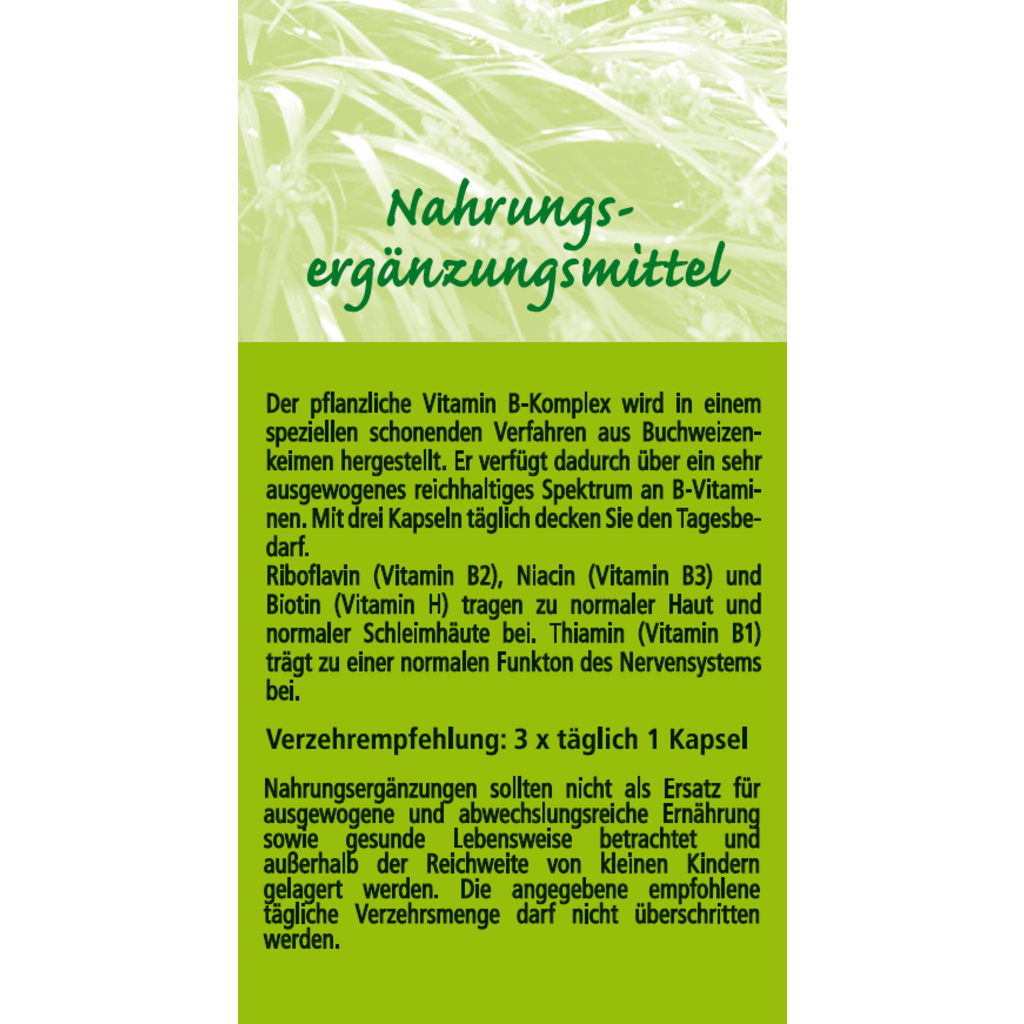 BioPräp Vitamin B-Komplex aus natürlichem Buchweizen
