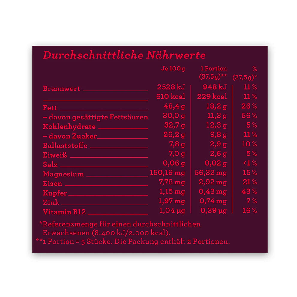 CHOCQLATE Bio-Schokolade Chili mit  einzigartigem Bio Virgin Kakao