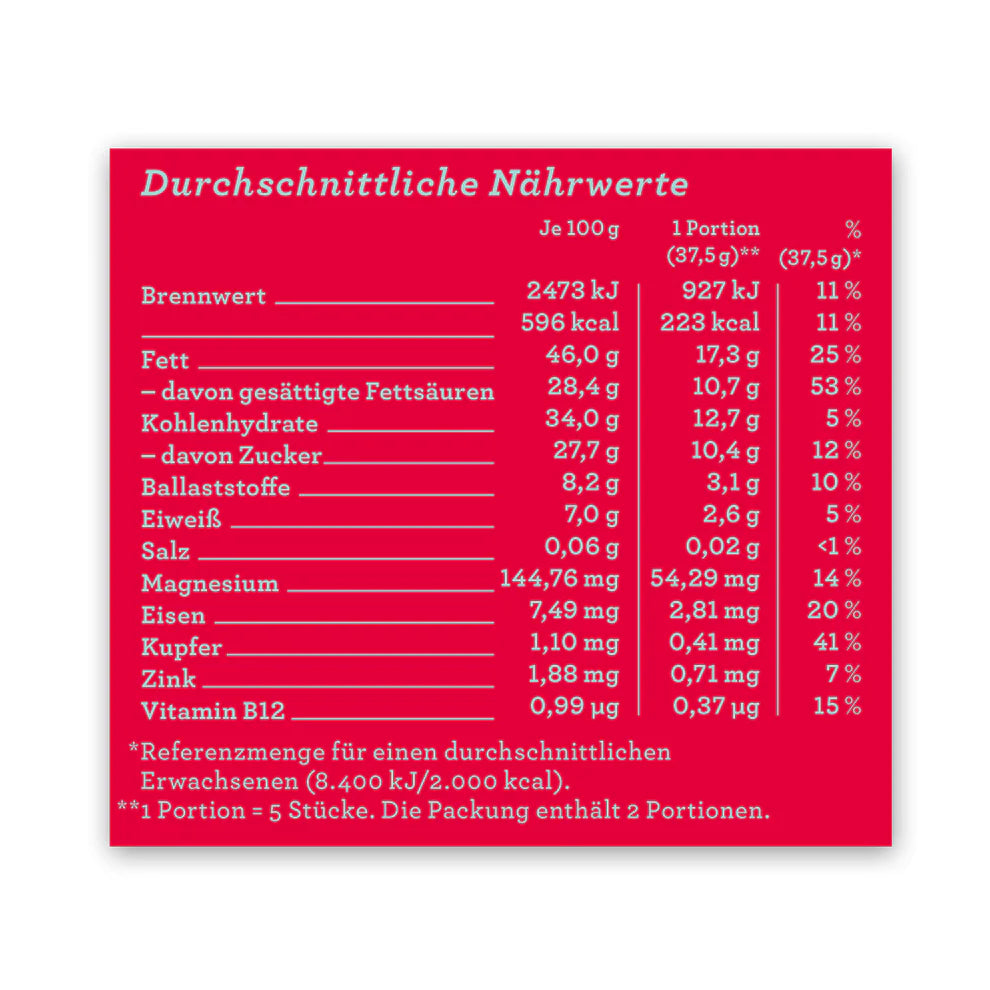 CHOCQLATE Bio-Schokolade Erdbeere mit  einzigartigem Bio Virgin Kakao