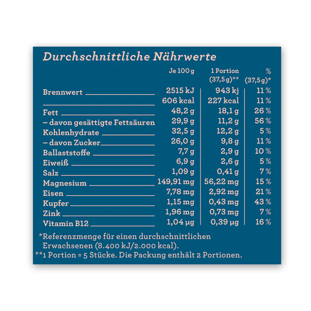 CHOCQLATE Bio-Schokolade Fleur de Sel mit  einzigartigem Bio Virgin Kakao