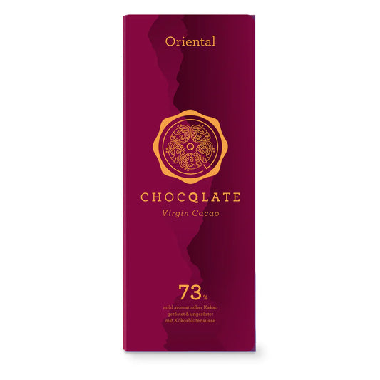 CHOCQLATE Bio-Schokolade Oriental mit  einzigartigem Bio Virgin Kakao