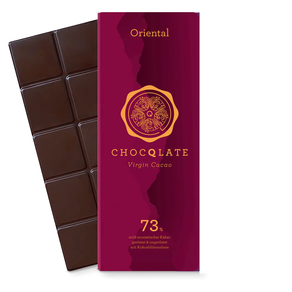 CHOCQLATE Bio-Schokolade Oriental mit  einzigartigem Bio Virgin Kakao