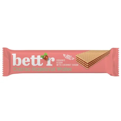 Bio Waffel mit Kakao-Haselnusscreme, Bett’r, 30g