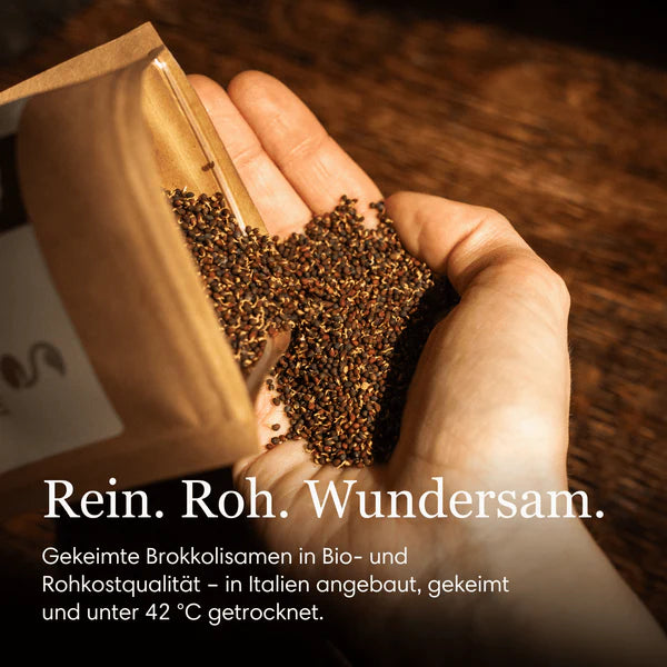 Brokkolisamen gekeimt, bio, roh, 200 g
