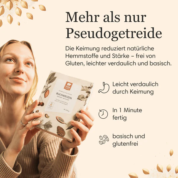 Buchweizen, angekeimt, bio, roh