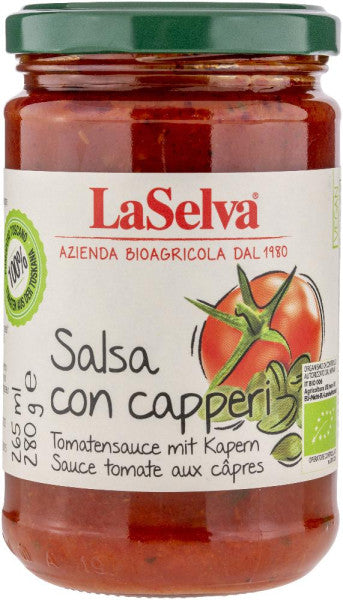 La Selva Tomatensauce mit Kapern - Salsa con capperi - 280g