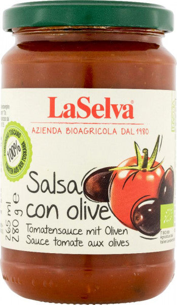 La Selva Tomatensauce mit Oliven - 280g