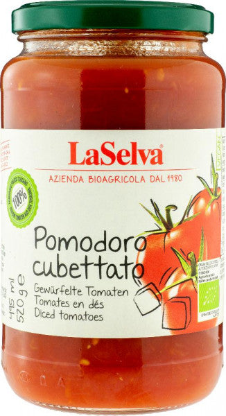 La Selva Pomodoro cubettato - Gewürfelte Tomaten - 520g
