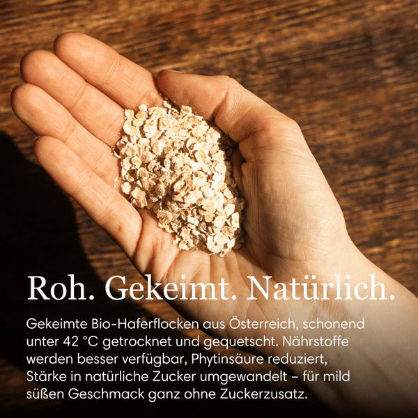 Haferflocken, angekeimt, bio, roh