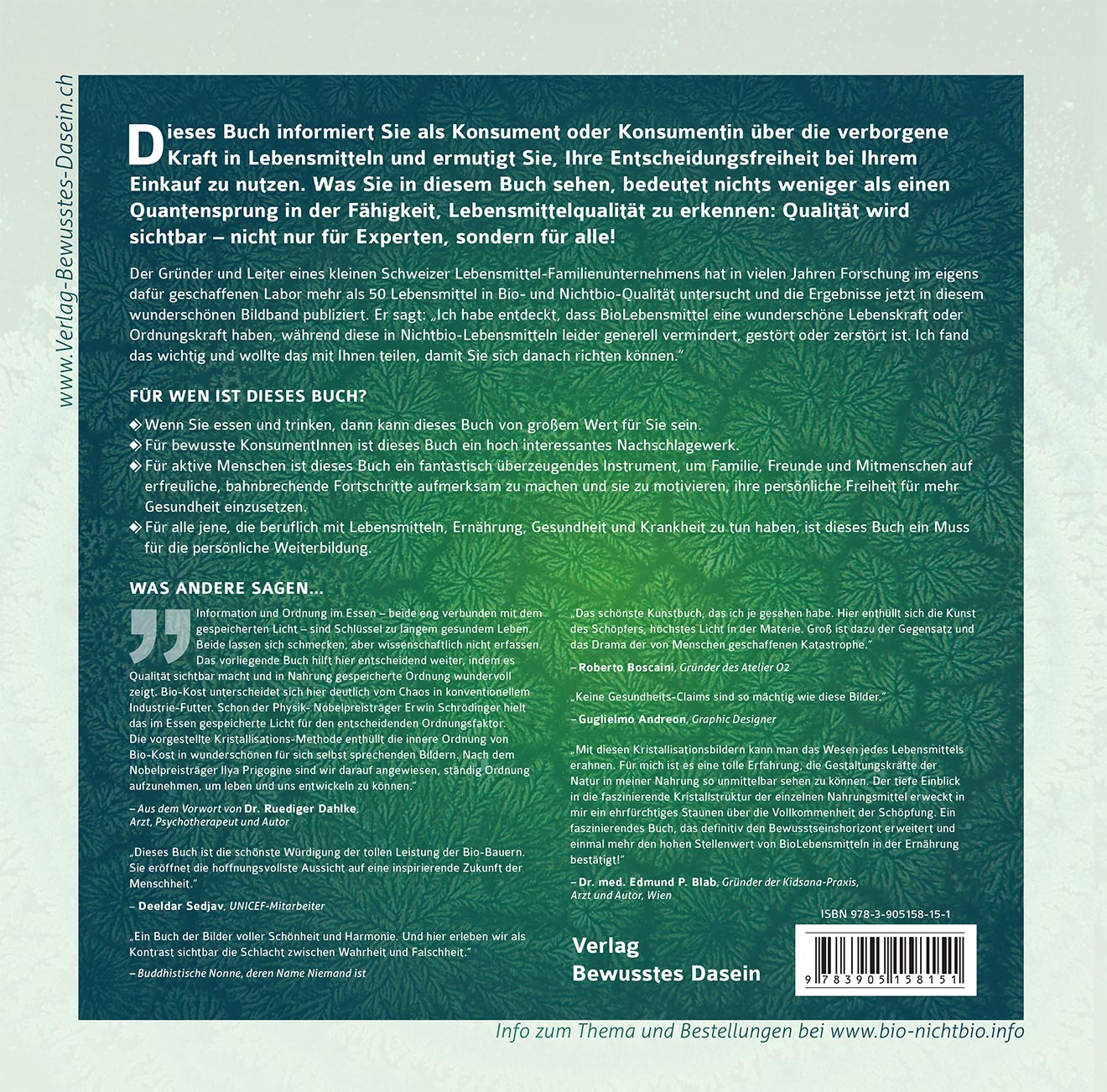 DIE UNSICHTBARE KRAFT IN LEBENSMITTELN, BIO und NICHTBIO im Vergleich