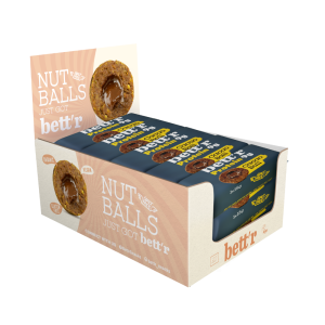 Fruchtkugeln mit Kokosnuss-Erdbeerfüllung, Bio, 3×15 g, Bett’r