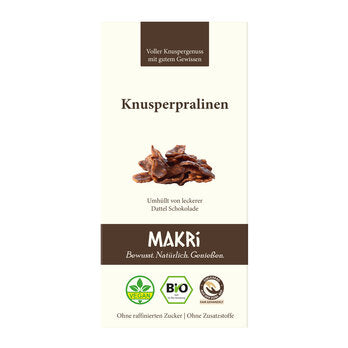 MAKRi Bio Knusperpralinen - Vegane Schoko Krossies 80g