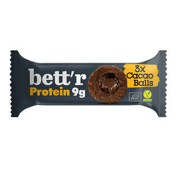 Proteinbällchen mit Kakaofüllung, Bio, 3x15g, Bett’r