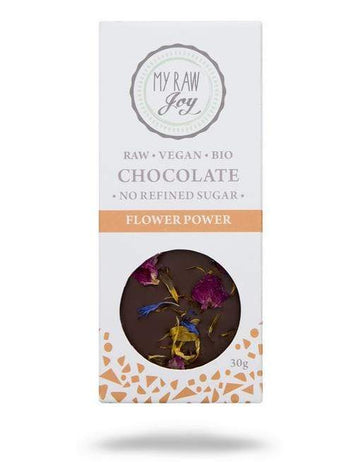 My Raw Joy Rohe Flower Power Schokolade - Klein 30g