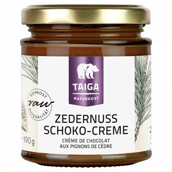 Bio Zedernuss Schoko-Creme – Pure Natur aus sibirischen Zedernüssen, Datteln und Kakao